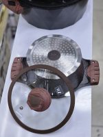درب شیشه‌ای و دسته قابلمه زیو 8500