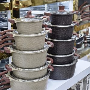 سرویس قابلمه زیو مدل 7120 ده پارچه گرانیتی